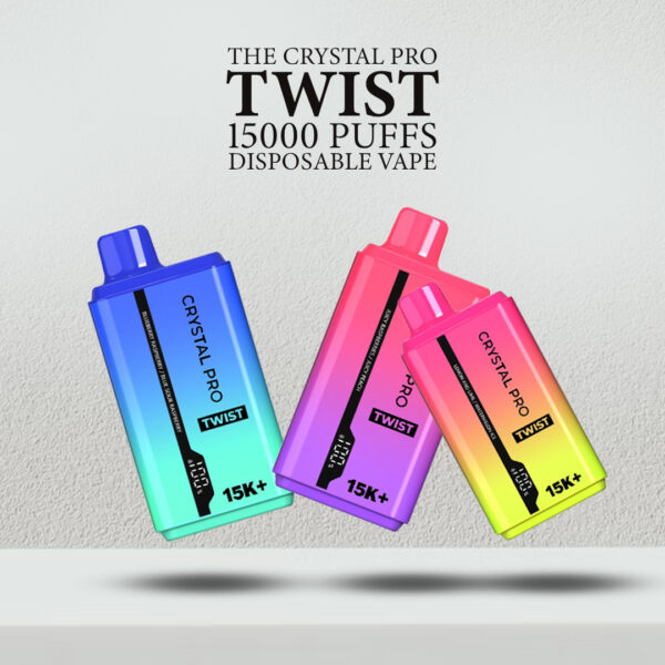 Crystal Pro Twist 15000 Puffs – Unmatched Power and Adjustable Flavour