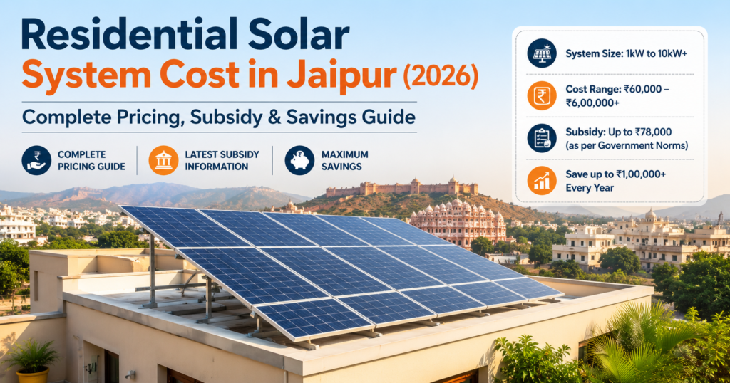 Home Solar Panel Installation in Jaipur | Save More with Solar